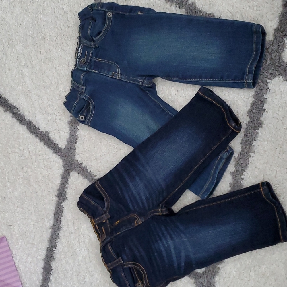 2 pairs of baby jeans